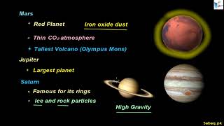 More on Our Solar System