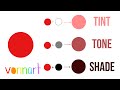 Understanding Color Terms: Tint, Tone, and Shade