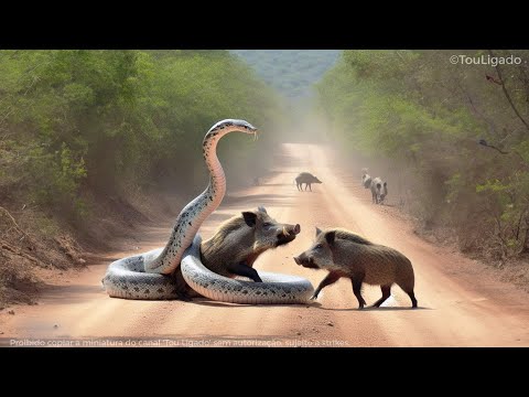 Essa Cobra Gigante Mexeu com Os Javalis Errados