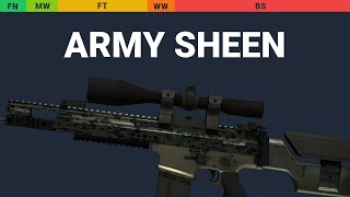 SCAR-20 Army Sheen Wear Preview