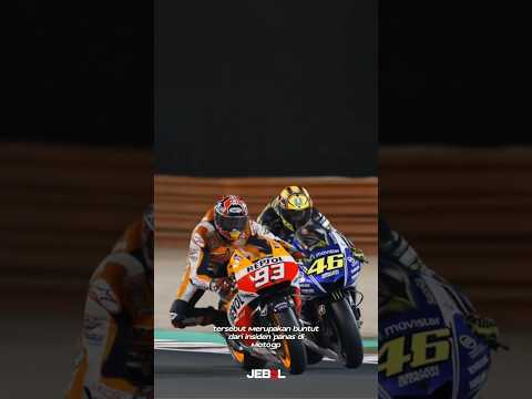 Pertikaian Marc Marquez dan Valentino Rossi #VR46 #MarcMarquez #valentinorossi #motogp