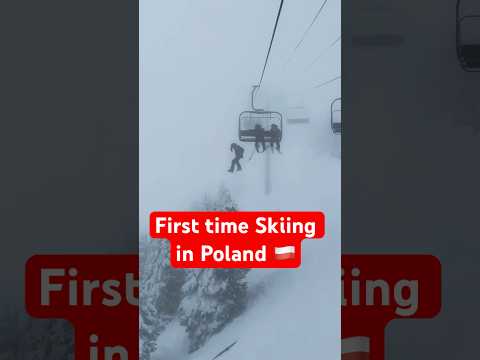 First Time Skiing in Poland 🇵🇱 #poland #winter #skiing #europe #tatra #alps #indianinpoland