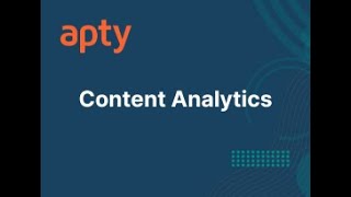 Content Analytics Overview