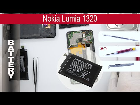 (ENGLISH) How to replace 🔧  🔋 📱 Battery Nokia Lumia 1320 RM-994, RM-995, RM-996