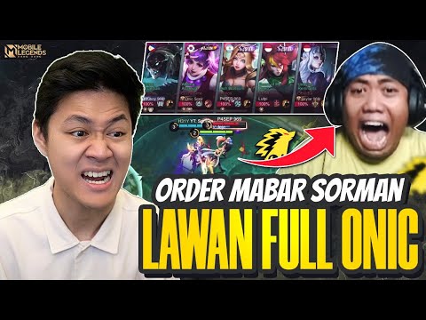ORDER MABAR SORMAN PAKE FREDRINN MALAH KETEMU LAWAN FULL ONIC ESPORTS LAGI RANKED - #JeMabar Part 3