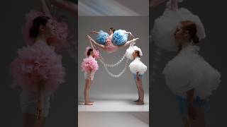 🇺🇦 Model poses for photoshoot📸  Acrobatics Svetlana, Elizabeth and Anna.