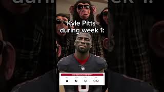 Kyle Pitts during week 1 of NFL 😂 #viral # #football #shorts #falcons #nfl #fantasyfootball #fyp