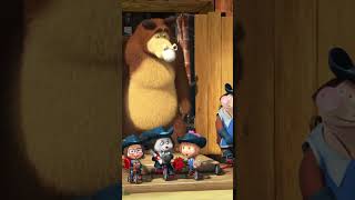 أيها المقنعون إلى الأمام! ⚔️ mashabeararabic #shorts #arabic #mashaandbear