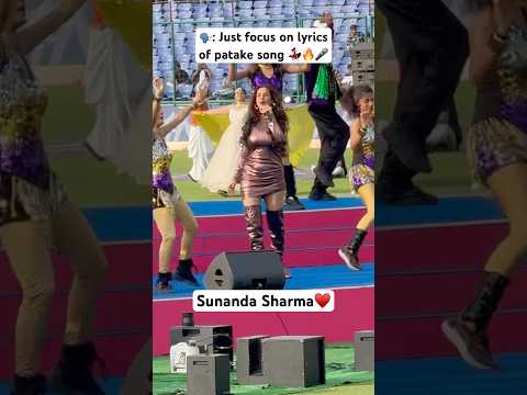 Just Focus on Sunanda Sharma’s VOCALS on Patake 🔥🎤 #sunandasharma #shorts #dpl2025