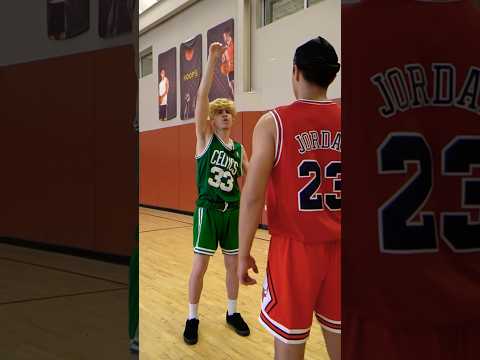 Steph Curry and Jordan VS LeBron and Larry Bird