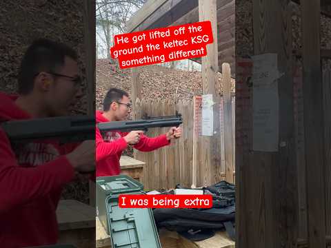 This #keltec KSG #lifted this man off his feet I was being #extra about the #50bmg #fyp #4k #range