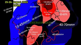 राजस्थान मौसम 25 अगस्त 2025,आज जोधपुर उदयपुर अजमेर जयपुर भरतपुर बीकानेर बीकानेर संभाग में वर्षा !!