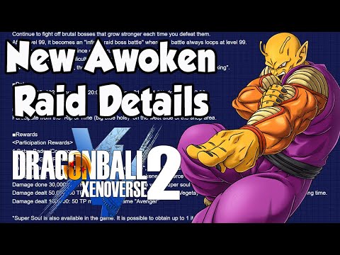 Xenoverse 2 New Awoken Raid Rewards & Details