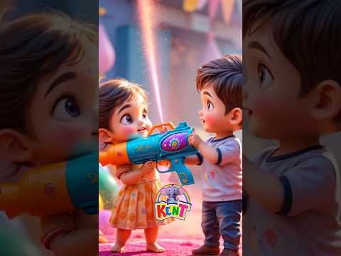 Holi Aayi Holi Aayi: होली आई, होली आई  🎨✨ #shorts #holispecial