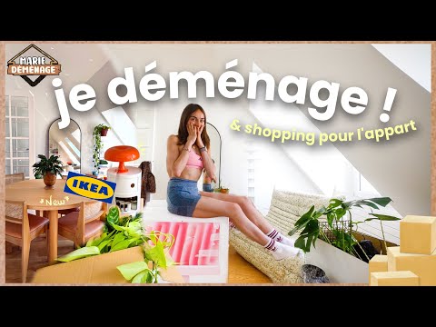 DÉMÉNAGER À PARIS : réalité, premiers meubles & shopping pour l’appart (MARIE DÉMÉNAGE ép.3)