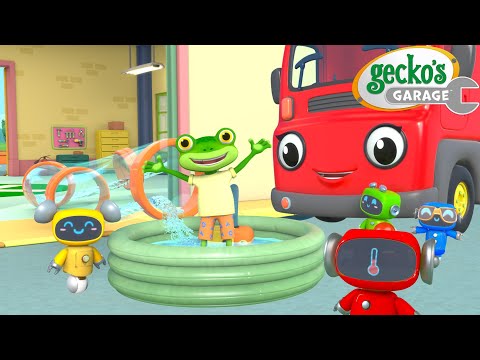 Paddling Pool Party! 🎉💧 | Gecko's Garage 🚚 | Cartoons For Kids | Toddler Fun Learning