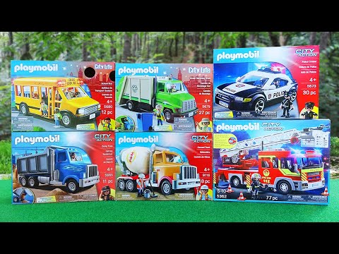 덤프트럭 소방차 장난감으로 직업 체험 놀이 Dump Truck Toys