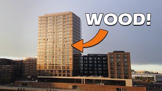 Building a 19 Storey Building OUT OF WOOD - CINEMATIC TIMELAPSE 4K - Roots