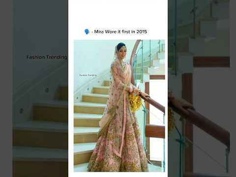 Who Wore First Pastal Lehenga โ๐ผ #bollywoodactresses #pastallehenga #bride #shorts #viral #trending