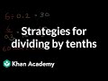 Dividing Decimals Strategies