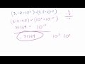Multiplication and Scientific Notation