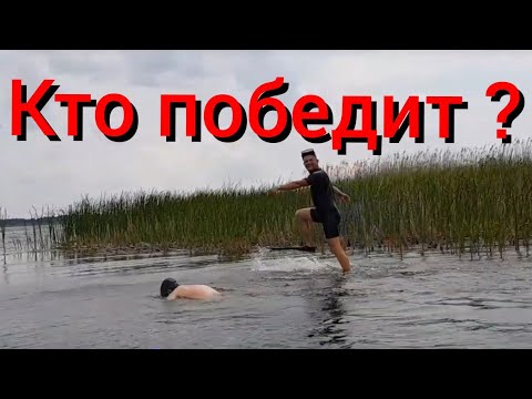 Семейные соревнования по ловле раков. Жители черничного хутора уехали отдыхать из леса на озеро.
