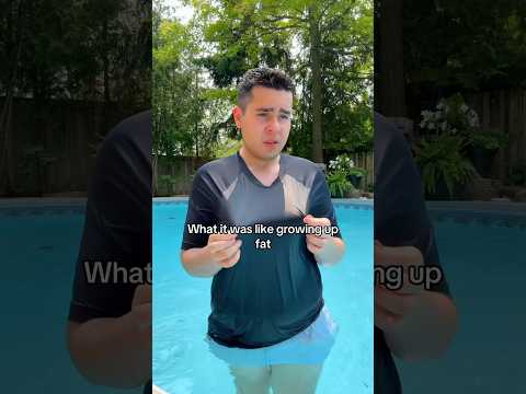 WHAT IT WAS LIKE GROWING UP FAT ๐๐ฅ #shorts #comedy #pool