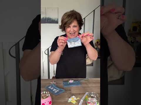 Tutorial pochette con riciclo jeans a costo zero con riciclo jeans