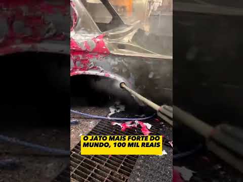 Jato de 100 mil reais removendo tinta #shorts #shortvideo #pinturaautomotiva #pintura
