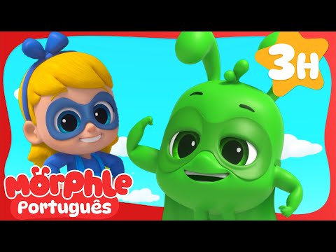 Orphle o Super-herói! | 3 HORAS DO MORPHLE! | Desenhos Animados Infantis em Português