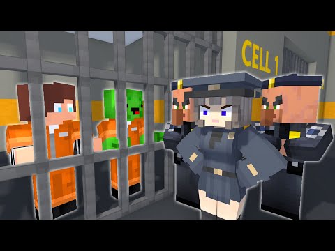 MAIZEN :  JJ & Mikey ESCAPE from PRISON - A Minecraft Animation