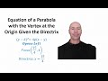 Understanding Parabolas