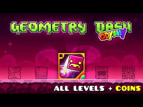 Geometry Dash ODYSSEY (LEVEL 1-11 / ALL COINS) | Ultimate Fangame!