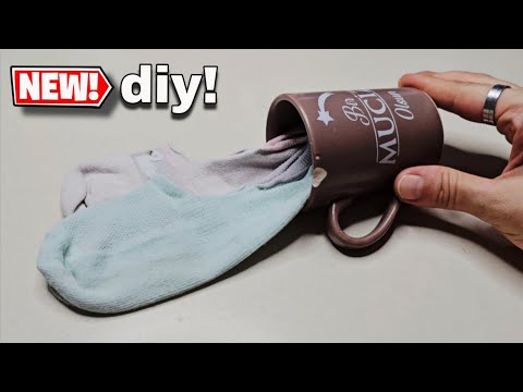 Waste Tea Cup and Waste Sock! Look What I Made ♻️👍