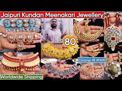 Latest Designer Jaipuri Kundan & Meenakari Jewellery Collection 2024 | Premium Traditional Jewellery