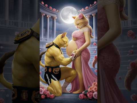revenge kitten | yellow CAT🐈🆚🦁Lion| PART 1 #cat #cute #cutecat #kitten #shorts #family #catlover