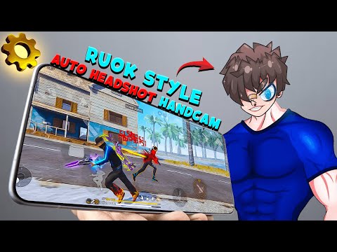 RUOK FF Auto Headshot Handcam Trick | Headshot Secret Sensitivity Setting ~