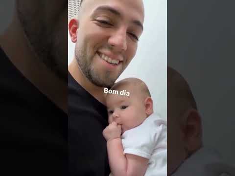 A MIA TOMANDO O CAFÉ DA MANHÃ DELA 😅 #lucasrangel #filha #bebe