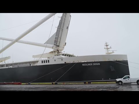 YouTube video thumbnail: World's Largest Cargo Sailboat Makes First Transatlantic Crossing