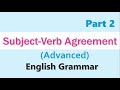 Subject-Verb Agreement and Mood