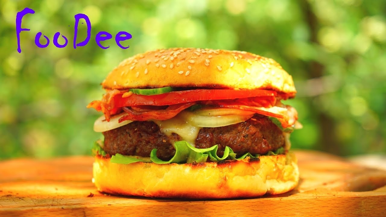 Рецепт бургера на УГЛЯХ Готовим ВКУСНЕЙШИЙ гамбургер дома