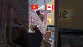 Cách lắp chữ lên Thanh Ray #sign #quangcaotamika #xuhuong #vietkieu #nails