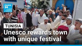YouTube video thumbnail: Tunisia's Iconic Sidi Bou Said Town Added to Unesco World Heritage List