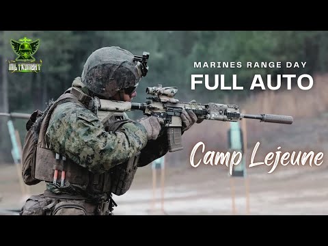 Marines Full Auto Range Day at Camp Lejeune