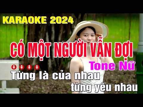 Có Một Người Vẫn Đợi Karaoke Tone Nữ (Am) Nhạc Sống | Trung Hiếu