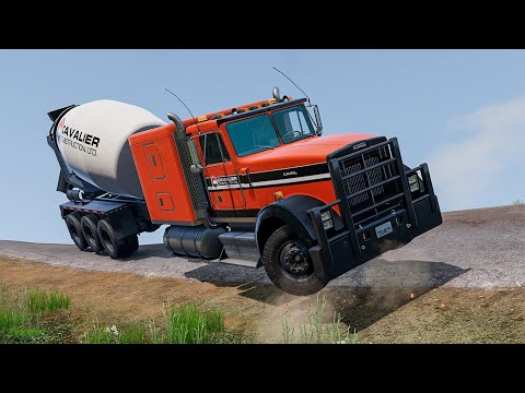 Cars vs Cliff Roads #92 - BeamNG DRIVE | SmashChan