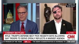 Jake Tapper interviews Rep. Dan Crenshaw about Pete Hegseth's nomination, December 12, 2024