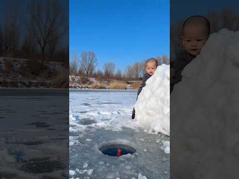 Best Fishing Technique ๐๐ #cute #cutebaby #fishing
