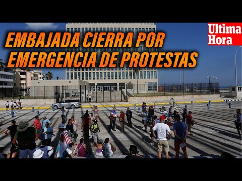 URGENTE❗CIERRE INMINENTE DE LA EMBAJADA🇺🇸POR UNA CONCENTRACIÓN DIRIGIDA POR CANEL❗