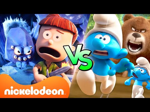 Who’s Chasing Who?! 💨 | Smurfs vs. Max & The Midknights | @Nicktoons